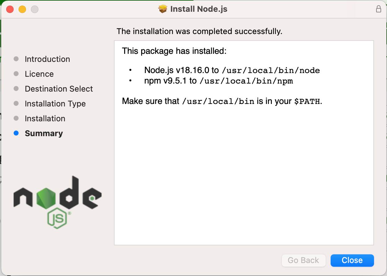 Completing the Node.js Installation 