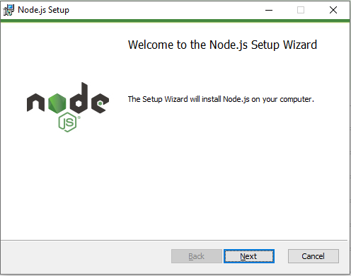 Node.js windows msi installator